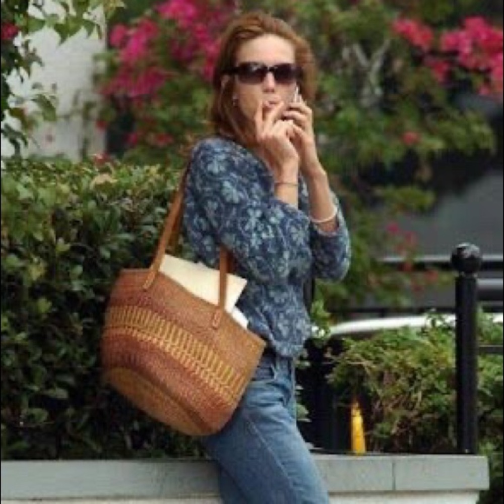 ISO looking for woven crochet bag leather